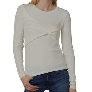 Joe’s Ellie twist front long sleeve top size Large